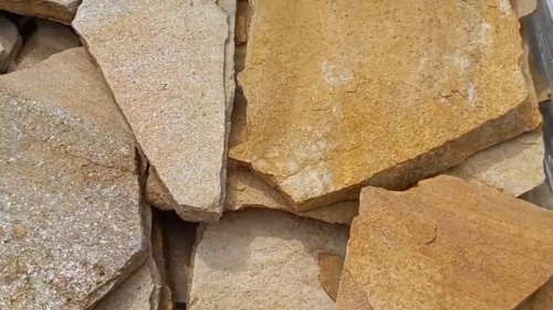 Плитняк златолит жёлтый для фасада 1,5-3 см купить в Кусе