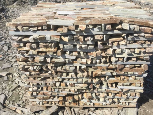 Горбушка златолит золотистый для облицовки купить в Кусе