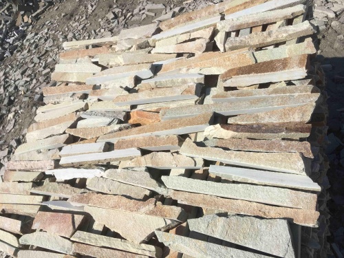 Горбушка златолит золотистый для облицовки купить в Кусе