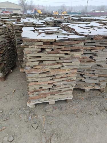 купить песчаник для дорожек серо-зелёный